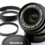 KONICA コニカ M HEXANON ヘキサノン 28mm F2.8 + UVフィルター + フード