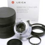 LEICA ズミクロン Summicron-L 35mm F2 ASPH シルバー（限定生産） + 12504Hood + 元箱 + UVaフィルター