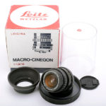 LEICA ライカ LEICINA MACRO-CINEGON M 10mm F1.8 + 元箱、バブルケース、ラバーフード