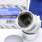 KONICA コニカ HEXANON ヘキサノン 50mm F2.4 Lマウント（2000本限定生産）+ 元箱一式